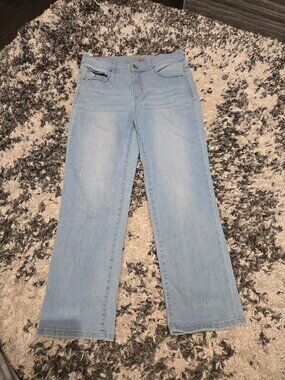 Santana Jeans Women’s Straight Leg Denim Jeans | Size 8 | Light Wash